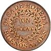 Image 2 : ARGENTINA (Buenos Aires), copper 1 real, 1840, NGC MS 65 BN, finest known in NGC census.
