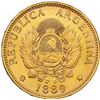 Image 2 : ARGENTINA, gold 5 pesos, 1889, NGC MS 64.