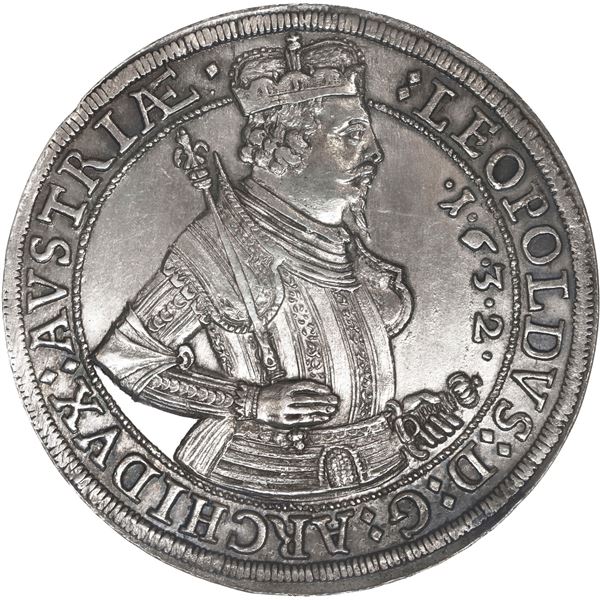 AUSTRIA (Holy Roman Empire), Hall mint, taler, Archduke Leopold V, dated 1632, posthumous issue stru