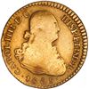 Image 1 : BOLIVIA, Potosí, gold bust 1 escudo, Charles IV, 1805 PJ, rare.