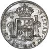Image 2 : BOLIVIA, Potosí, bust 8 reales, Charles IV transitional (bust of Charles III, ordinal IV), 1790 PR.