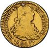 Image 1 : CHILE, Santiago, gold bust 2 escudos, Ferdinand VII (bust of Charles IV), 1817 FJ, rare, NGC VF deta