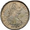 Image 1 : CHILE, Santiago, bust 4 reales, Charles IV, 1799 DA, NGC AU 55 (Colección Val y Mexía Label).