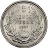 Image 2 : CHILE, Santiago, 5 pesos, 1927, wide 5 variety, NGC MS 65 (Colección Val y Mexía Label).