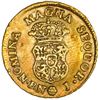 Image 2 : COLOMBIA, Popayán, gold bust 1 escudo, Charles III (bust of Ferdinand VI), 1767 J.