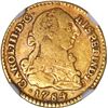 Image 1 : COLOMBIA, Popayán, gold bust 1 escudo, Charles III, 1784 SF, NGC VF 30, finest and only example in N