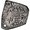 Image 2 : GUATEMALA, Guatemala City, cob 8 reales, 1749 J, with Guatemala sun-over-mountains countermark (Type