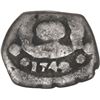 Image 1 : GUATEMALA, Guatemala City, cob ½ real, 1742 J, denomination I with weak crossbar.