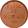 Image 2 : NICARAGUA, copper piefort essai 1 centavo, 1892, PCGS SP63 Brown, finest and only example in PCGS ce