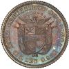 Image 2 : PANAMA, struck at the Philadelphia mint, proof 10 centésimos, 1904, very rare, NGC PF 63.