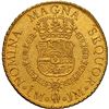 Image 2 : PERU, Lima, gold bust 8 escudos, Ferdinand VI, 1757 JM, NGC UNC details / saltwater damage.