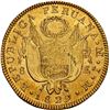 Image 2 : PERU, Lima, gold 8 escudos, 1829 JM, NGC AU details / obv graffiti, ex-Hammel, ex-Almenara.