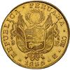 Image 2 : PERU, Cuzco, gold 8 escudos, 1835 B, NGC AU details / harshly cleaned, ex-Almenara.