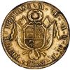 Image 2 : PERU, Lima, gilt silver cast 2 escudos contemporary counterfeit, 1853 MB, ex-Almenara.