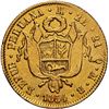 Image 2 : PERU, Lima, gold 2 escudos, 1854 MB, NGC XF details / removed from jewelry, ex-Almenara.