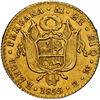Image 2 : PERU, Lima, gold 2 escudos, 1855 MB, NGC AU details / cleaned, ex-Almenara.