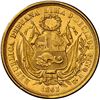 Image 2 : PERU, Lima, gold 10 soles, 1863 YB, NGC MS 62+, ex-Almenara.