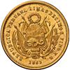 Image 2 : PERU, Lima, gold 5 soles, 1863 YB, NGC MS 64, "top pop," ex-Almenara.