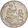 Image 1 : PERU, Lima, 1 sol, 1893 TF, error date as "1393," NGC AU details / cleaned.