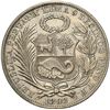 Image 2 : PERU, Lima, 1 sol, 1893 TF, error date as "1393," NGC AU details / cleaned.