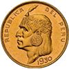 Image 1 : PERU, Lima, gold 50 soles "Inca," 1930, NGC MS 61, ex-Almenara.