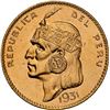 Image 1 : PERU, Lima, gold 50 soles "Inca," 1931, NGC MS 64, ex-Almenara.