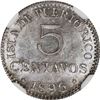 Image 2 : PUERTO RICO (under Spain), struck at the Madrid Mint, 5 centavos, Alfonso XIII, 1896 PG-V, NGC MS 62
