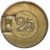 Image 2 : PUERTO RICO (under Spain), Bucarabones, Manuel Monsegur, brass 25 almudes hacienda token, no date (c
