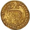 Image 2 : SPAIN, Segovia, gold 4 excelentes, Ferdinand-Isabel, Gothic A to right of queen, aqueduct mintmark a