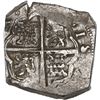 Image 2 : SPAIN, Valladolid, cob 8 reales, Philip IV, (1651), assayer not visible (stylized F), very rare.