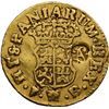 Image 2 : SPAIN, Madrid, gold bust ½ escudo, Ferdinand VI, 1758 JB, with private countermark LAC in monogram, 