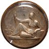 Image 1 : INDIA (British), silver award medal in glass bezel, 1868, Broach Exhibition, by Wyon, rare.