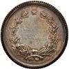 Image 2 : INDIA (British), silver award medal in glass bezel, 1868, Broach Exhibition, by Wyon, rare.