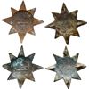 Image 1 : JAMAICA, pair of cast brass star Jamaica Militia pouch belt plates, 1803.
