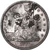 Image 1 : UNITED STATES, San Francisco Mint, Trade dollar, 1877-S, with chopmarks from trade in Asia.