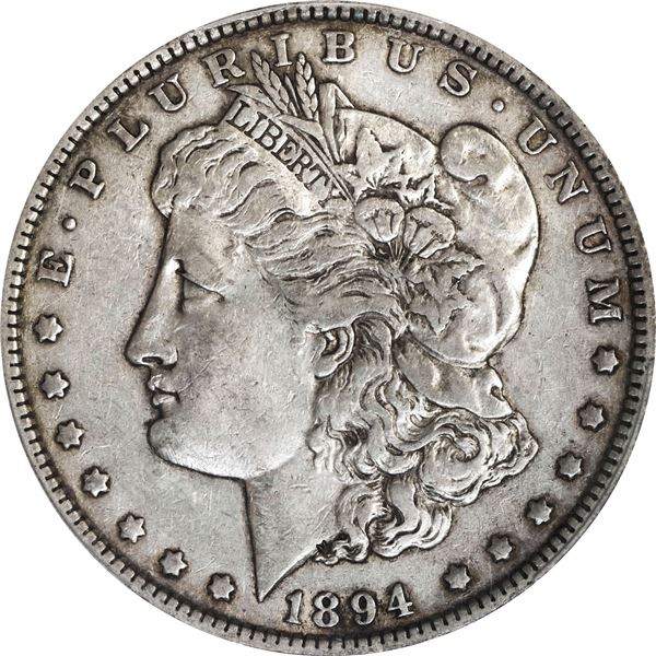 UNITED STATES, Philadelphia mint, Morgan dollar, 1894, rare, PCGS VF35.