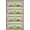 Image 2 : UNITED STATES, two uncut star note sheets: series 2004 $50 and series 2004A $20.