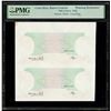 Image 1 : COSTA RICA, San José, uncut pair of 1000 colones reverses paired with Venezuela, Banco Central, 10 b