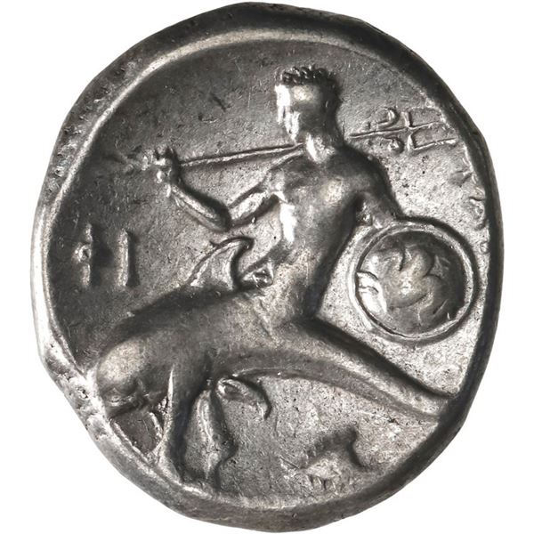 ANCIENT GREEK, Calabria, Tarentum, AR didrachm, "boy on dolphin," 272-235 BC.