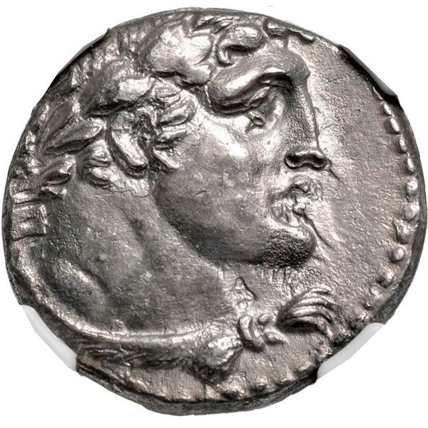 ANCIENT GREEK, Phoenicia, Tyre, AR shekel, Melkart, 126/5 BC to ca. 67/8 AD, dated Civic Year 71 (56