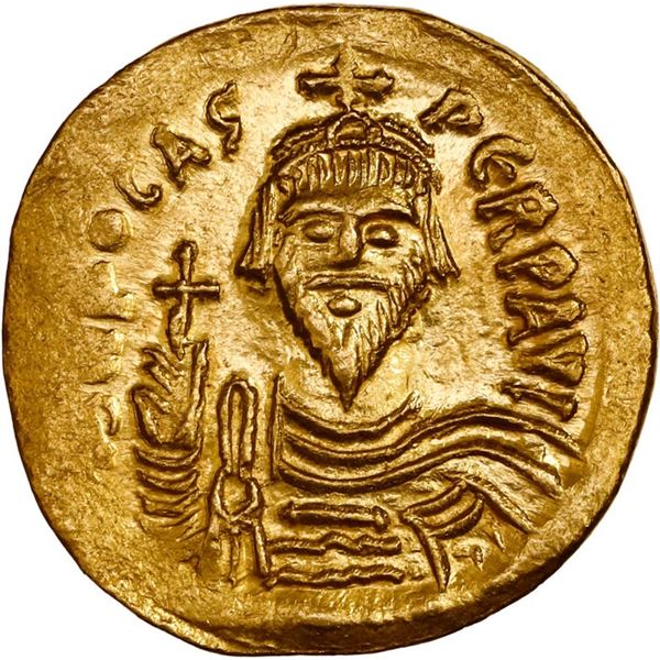 BYZANTINE EMPIRE, Constantinople mint, AV solidus, Phocas (602-610 AD), struck 603-607 AD.