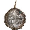 Image 1 : BOLIVIA, Potosí, cob 8 reales, Philip III, assayer not visible, upper half of shield and quadrants o