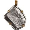 Image 1 : MEXICO, Mexico City, cob 4 reales, Philip V, assayer J, style of 1712-14, ex-1715 Fleet, mounted cro