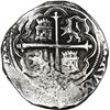 Image 2 : MEXICO, Mexico City, cob 4 reales, Philip II, assayer not visible (O below oM to left), denomination