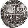 Image 2 : MEXICO, Mexico City, cob 4 reales, Philip II, assayer not visible (O below oM to left), denomination
