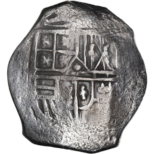 MEXICO, Mexico City, cob 8 reales, Philip IV, assayer not visible.