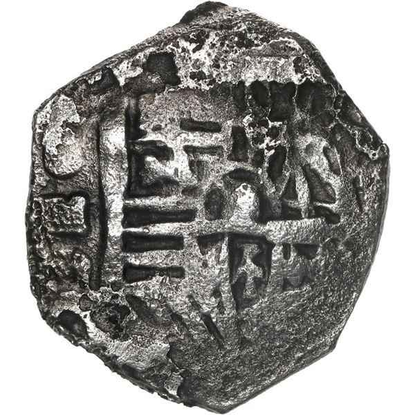 MEXICO, Mexico City, cob 2 reales, Philip IV, assayer P.