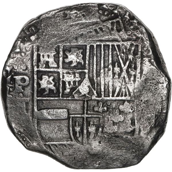 BOLIVIA, Potosí, cob 8 reales, Philip IV, assayer T (1630s).