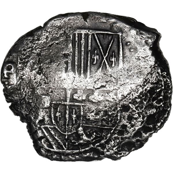 BOLIVIA, Potosí, cob 8 reales, Philip IV, assayer not visible (1630s).
