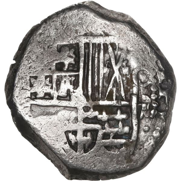 BOLIVIA, Potosí, cob 4 reales, Philip IV, assayer not visible (1620s).